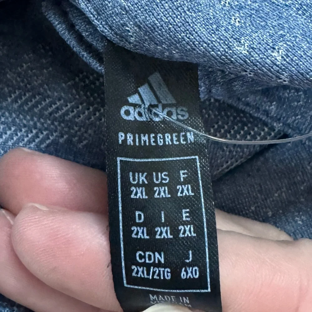 adidas Men’s Light Blue Heather Polo Shirt